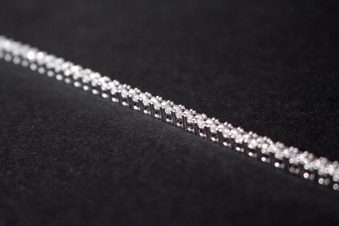 rare diamond necklace closeup