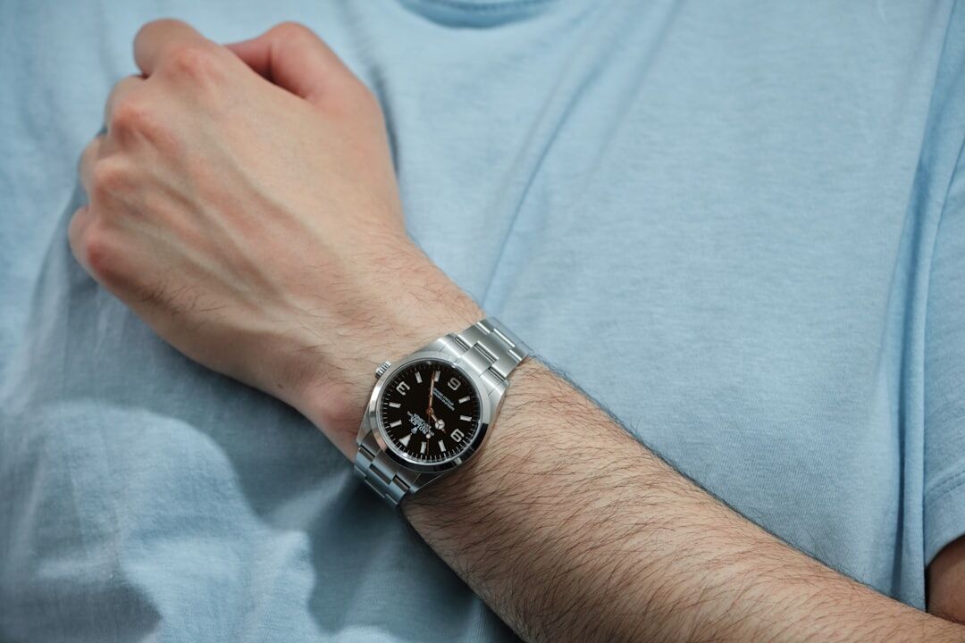 luxury watch on wrist